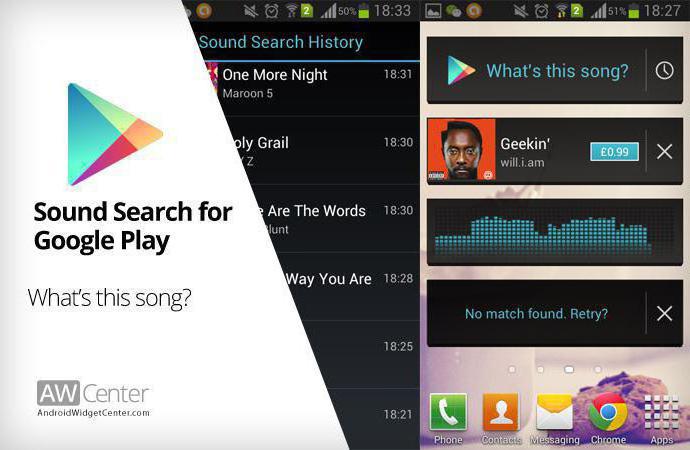 Katsaus suosittuihin musiikin tunnustamisohjelmiin "Android"