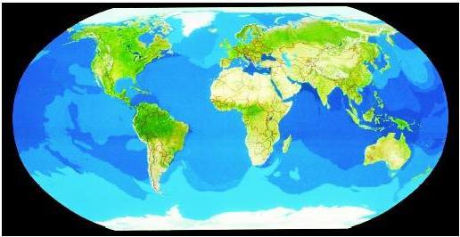 Valtameren ominaisuudet ja nimet. Kartta valtameristä